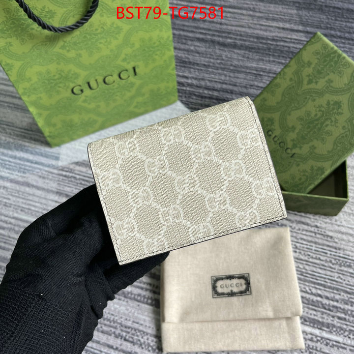 Gucci Bags(TOP)-Wallet- aaaaa class replica ID: TG7581 $: 79USD,