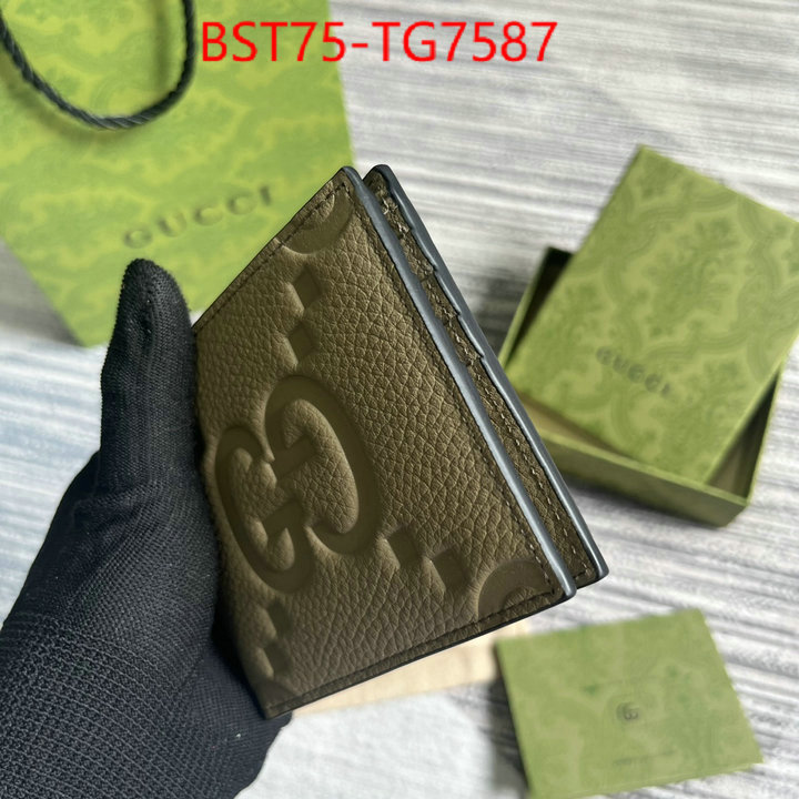 Gucci Bags(TOP)-Wallet- 1:1 clone ID: TG7587 $: 75USD,