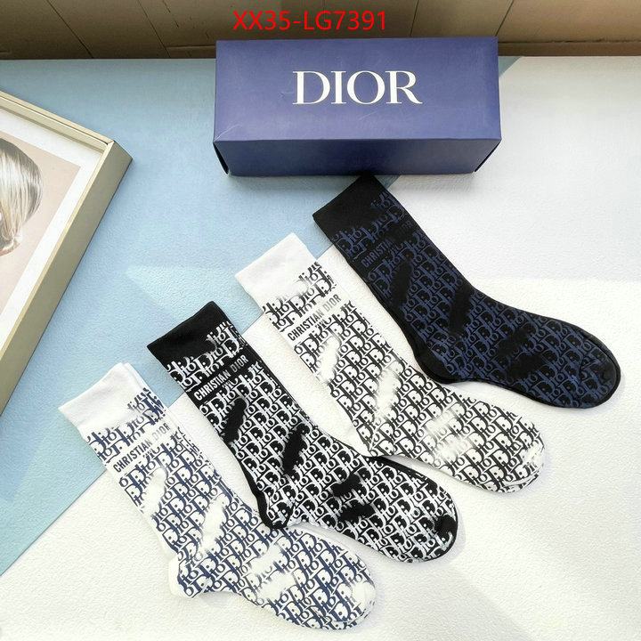 Sock-Dior luxury fake ID: LG7391 $: 35USD