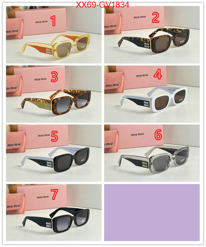 Glasses-Miu Miu 7 star collection ID: GV1834 $: 69USD