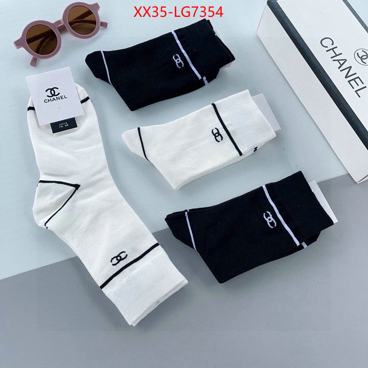 Sock-Chanel knockoff highest quality ID: LG7354 $: 35USD