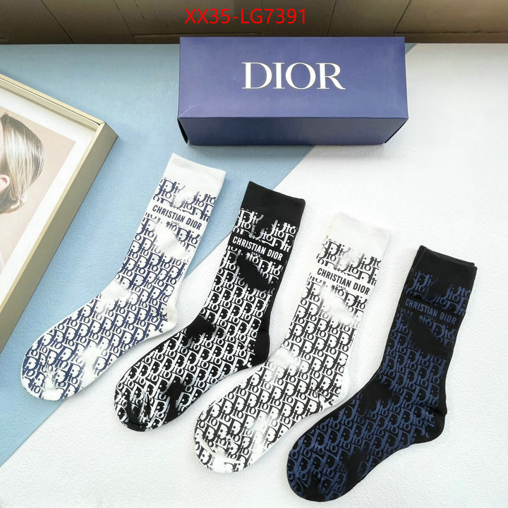 Sock-Dior luxury fake ID: LG7391 $: 35USD