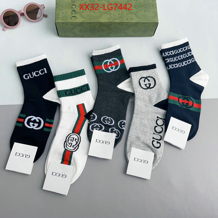 Sock-Gucci high quality aaaaa replica ID: LG7442 $: 32USD