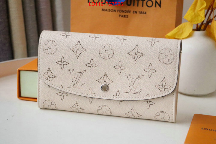 LV Bags(TOP)-Wallet aaaaa replica ID: TG7595 $: 119USD,