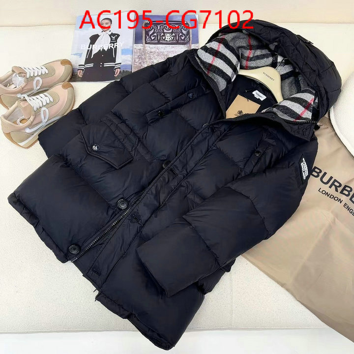 Down jacket Men-Burberry practical and versatile replica designer ID: CG7102 $: 195USD