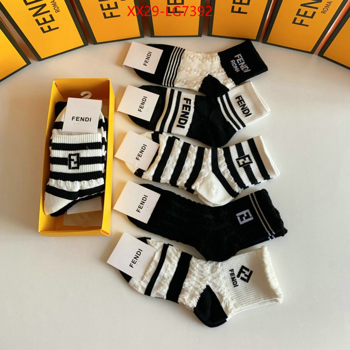 Sock-Fendi styles & where to buy ID: LG7392 $: 29USD