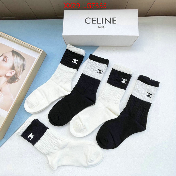 Sock-CELINE top 1:1 replica ID: LG7333 $: 29USD