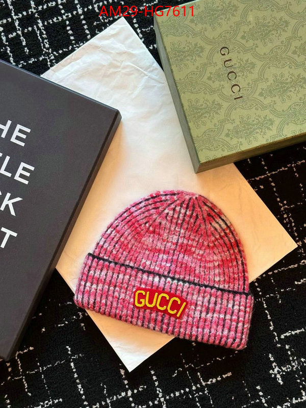 Cap(Hat)-Gucci outlet sale store ID: HG7611 $: 29USD