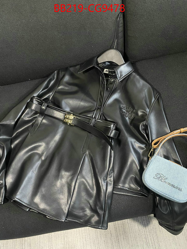 Clothing-MIU MIU counter quality ID: CG9478 $: 219USD