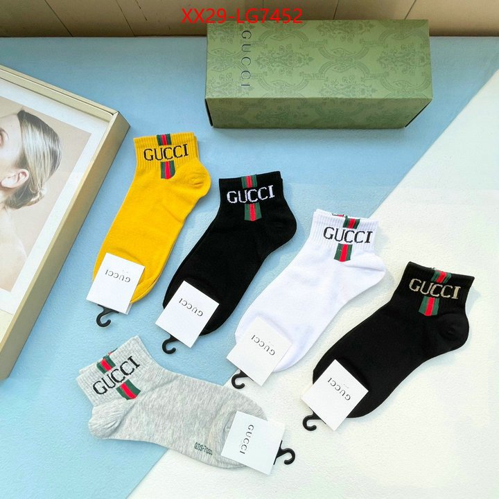 Sock-Gucci luxury cheap ID: LG7452 $: 29USD