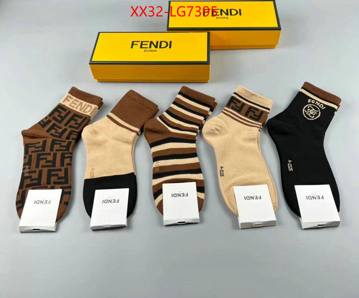 Sock-Fendi aaaaa quality replica ID: LG7395 $: 32USD