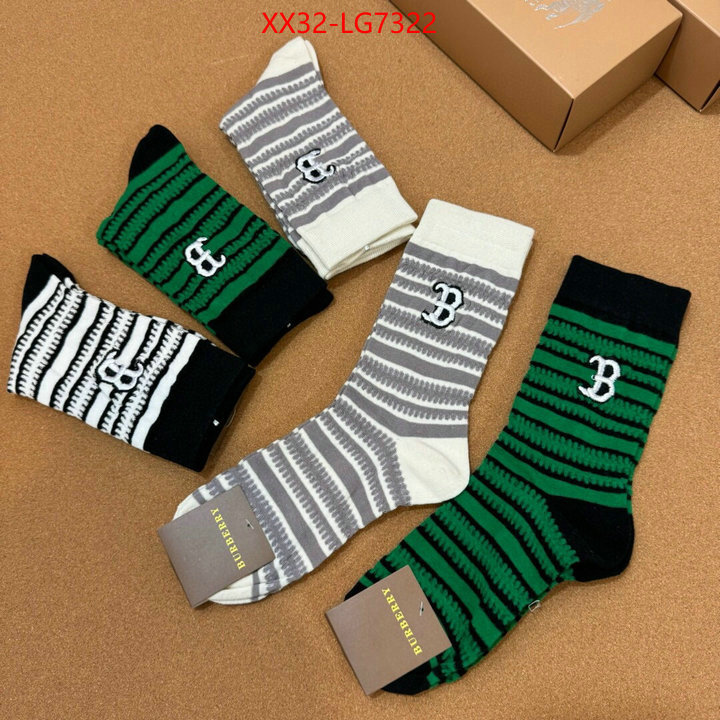 Sock-Burberry high quality designer ID: LG7322 $: 32USD