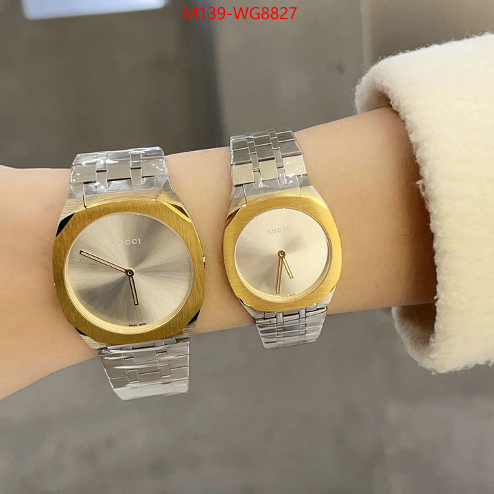 Watch(4A)-Gucci buy high-quality fake ID: WG8827 $: 139USD