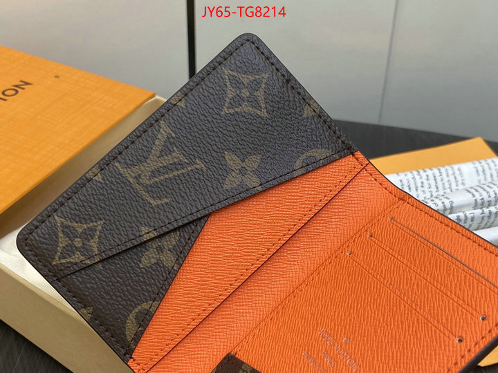 LV Bags(TOP)-Wallet shop designer ID: TG8214 $: 65USD