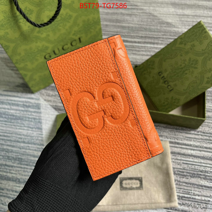 Gucci Bags(TOP)-Wallet- wholesale imitation designer replicas ID: TG7586 $: 79USD,