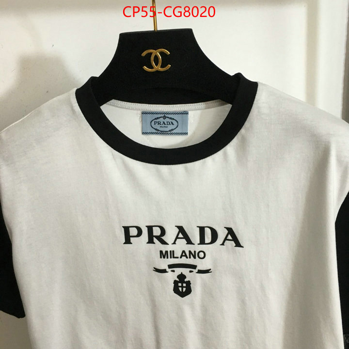 Clothing-Prada 2023 replica wholesale cheap sales online ID: CG8020 $: 55USD