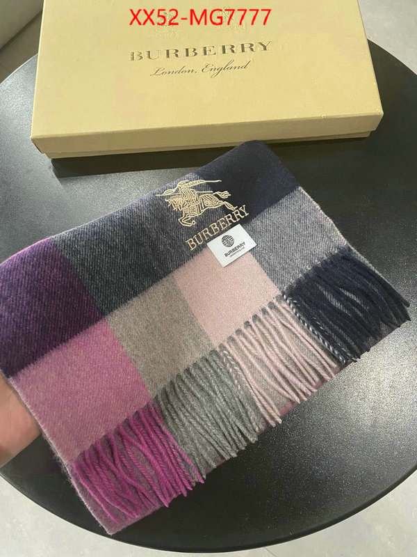 Scarf-Burberry top quality fake ID: MG7777 $: 52USD