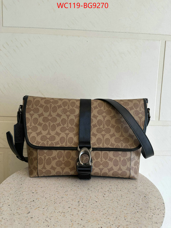 Coach Bags(4A)-Diagonal fake high quality ID: BG9270 $: 119USD,