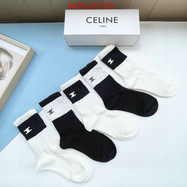 Sock-CELINE top 1:1 replica ID: LG7333 $: 29USD