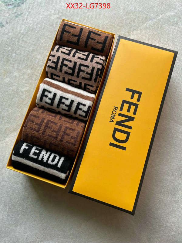 Sock-Fendi where could you find a great quality designer ID: LG7398 $: 32USD