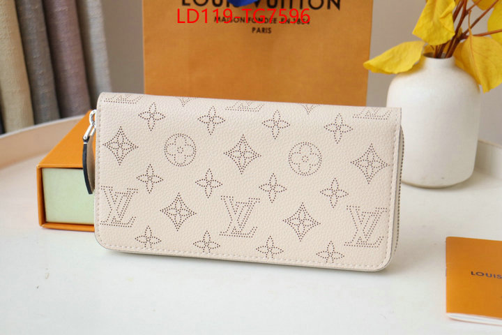 LV Bags(TOP)-Wallet replica 2023 perfect luxury ID: TG7596 $: 119USD,