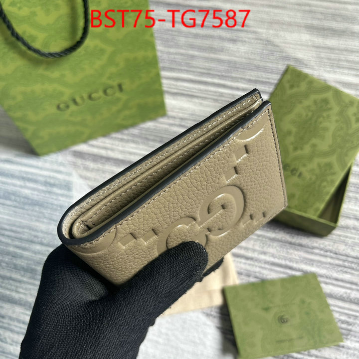 Gucci Bags(TOP)-Wallet- 1:1 clone ID: TG7587 $: 75USD,