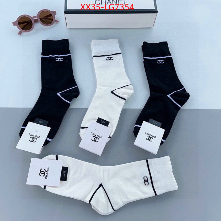 Sock-Chanel knockoff highest quality ID: LG7354 $: 35USD