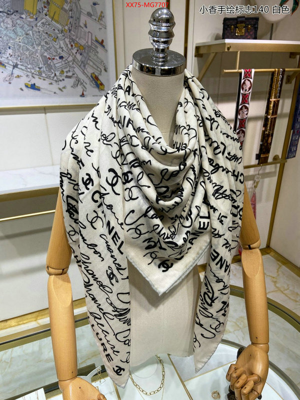 Scarf-Chanel buy cheap ID: MG7707 $: 75USD