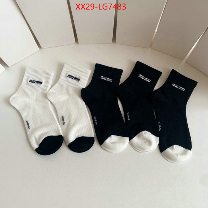 Sock-Miu Miu what's the best place to buy replica ID: LG7483 $: 29USD