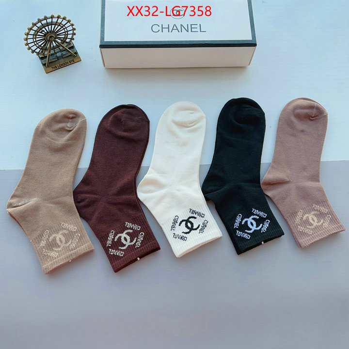 Sock-Chanel wholesale designer shop ID: LG7358 $: 32USD