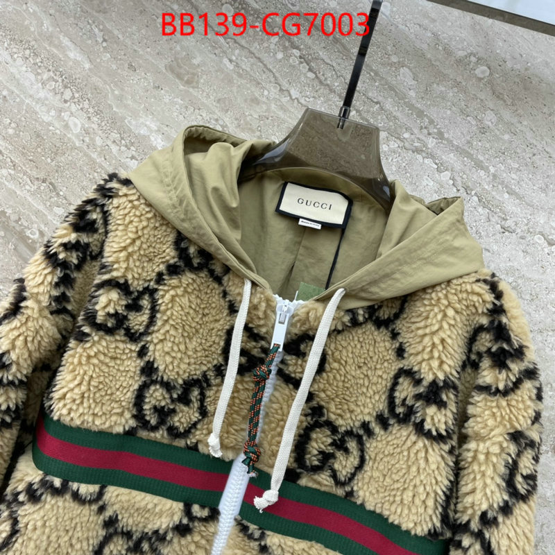 Clothing-Gucci luxury shop ID: CG7003 $: 139USD