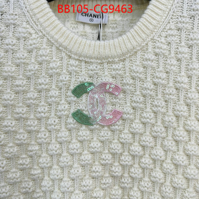 Clothing-Chanel 2023 replica wholesale cheap sales online ID: CG9463 $: 105USD