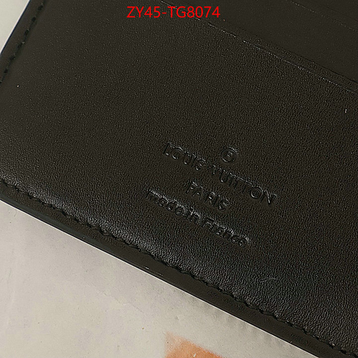 LV Bags(4A)-Wallet for sale cheap now ID: TG8074 $: 45USD