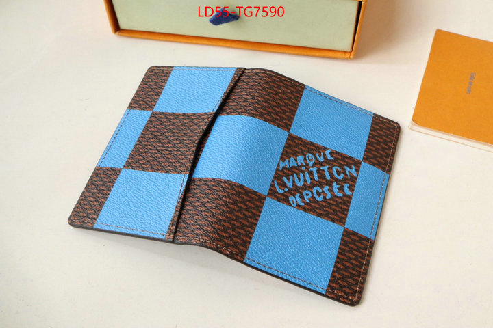 LV Bags(TOP)-Wallet aaaaa+ quality replica ID: TG7590 $: 55USD,