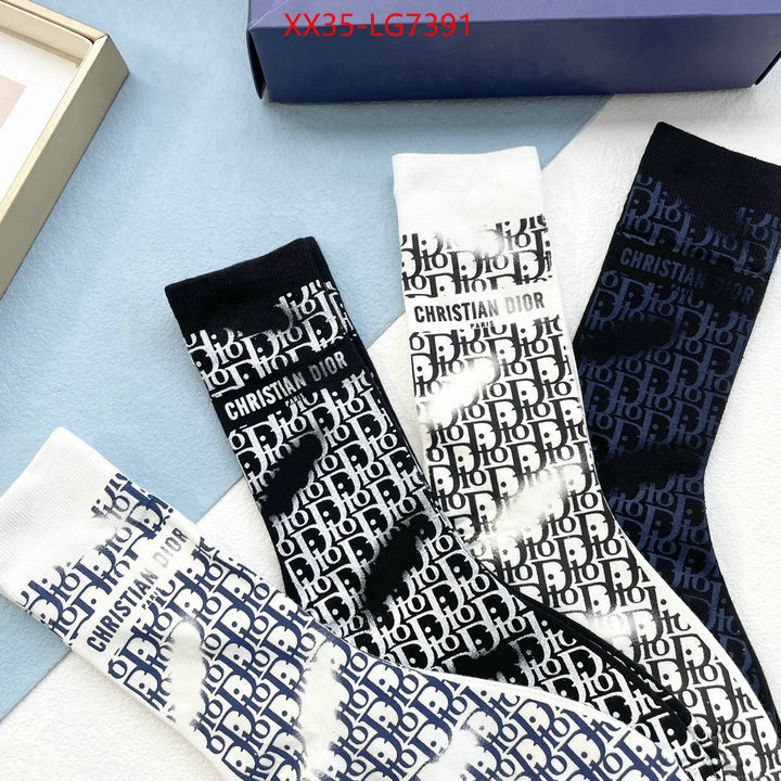 Sock-Dior luxury fake ID: LG7391 $: 35USD