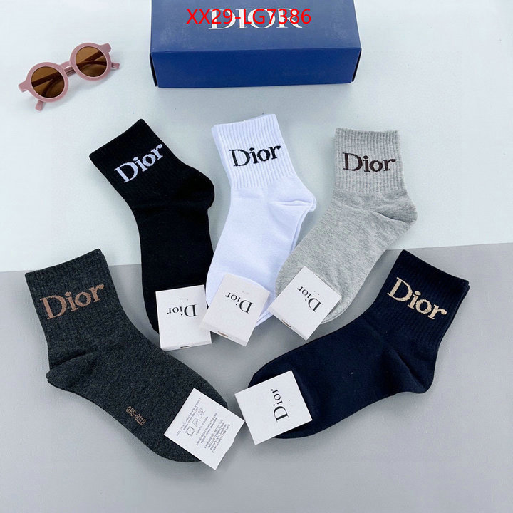 Sock-Dior designer wholesale replica ID: LG7386 $: 29USD