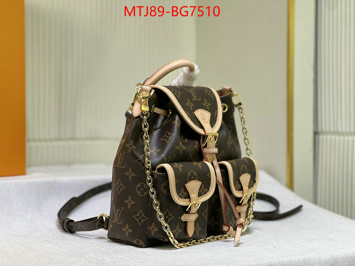 LV Bags(4A)-Backpack- high quality online ID: BG7510 $: 89USD,