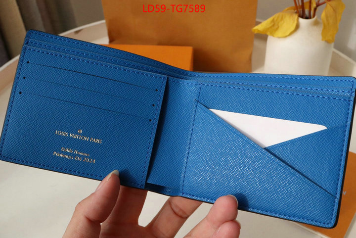 LV Bags(TOP)-Wallet replica how can you ID: TG7589 $: 59USD,