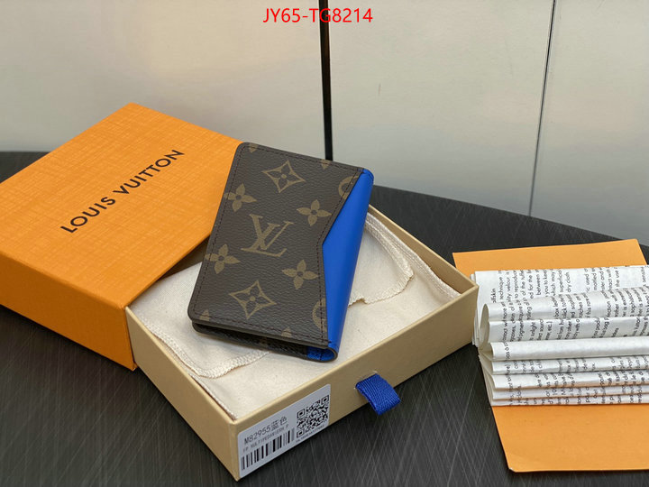 LV Bags(TOP)-Wallet shop designer ID: TG8214 $: 65USD