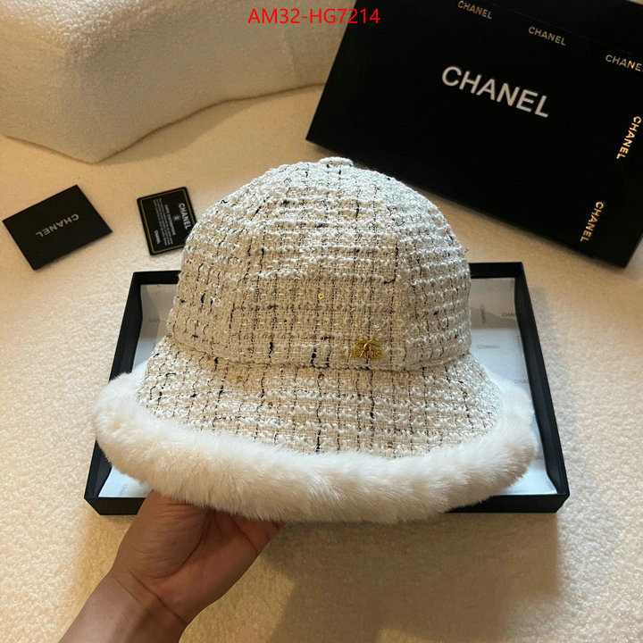 Cap (Hat)-Chanel where could you find a great quality designer ID: HG7214 $: 32USD