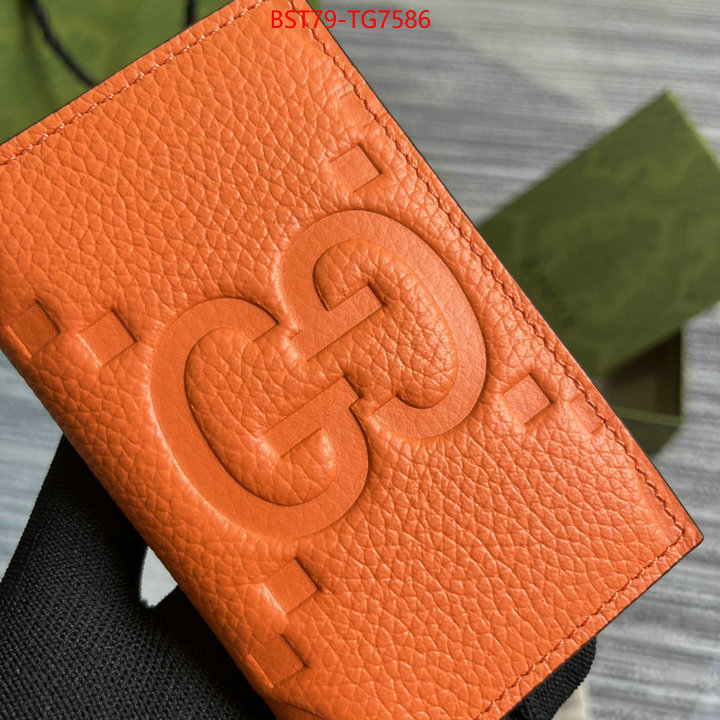 Gucci Bags(TOP)-Wallet- wholesale imitation designer replicas ID: TG7586 $: 79USD,