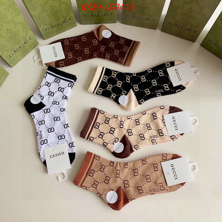 Sock-Gucci luxury 7 star replica ID: LG7415 $: 29USD