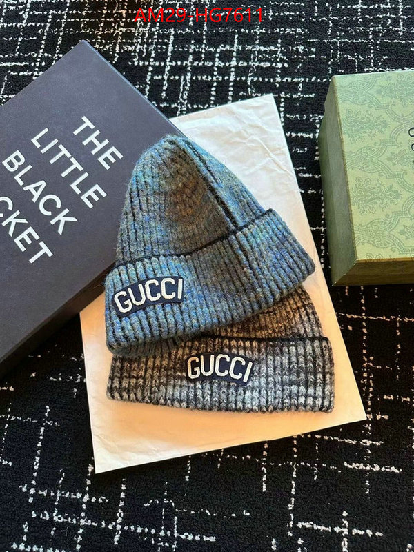 Cap(Hat)-Gucci outlet sale store ID: HG7611 $: 29USD