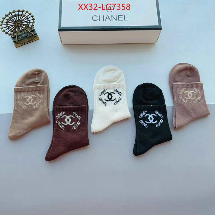 Sock-Chanel wholesale designer shop ID: LG7358 $: 32USD