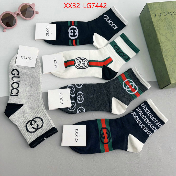 Sock-Gucci high quality aaaaa replica ID: LG7442 $: 32USD