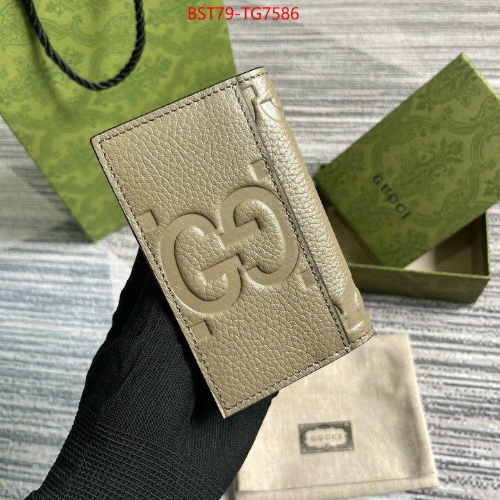 Gucci Bags(TOP)-Wallet- wholesale imitation designer replicas ID: TG7586 $: 79USD,