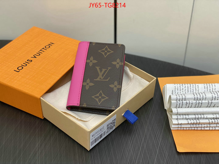 LV Bags(TOP)-Wallet shop designer ID: TG8214 $: 65USD