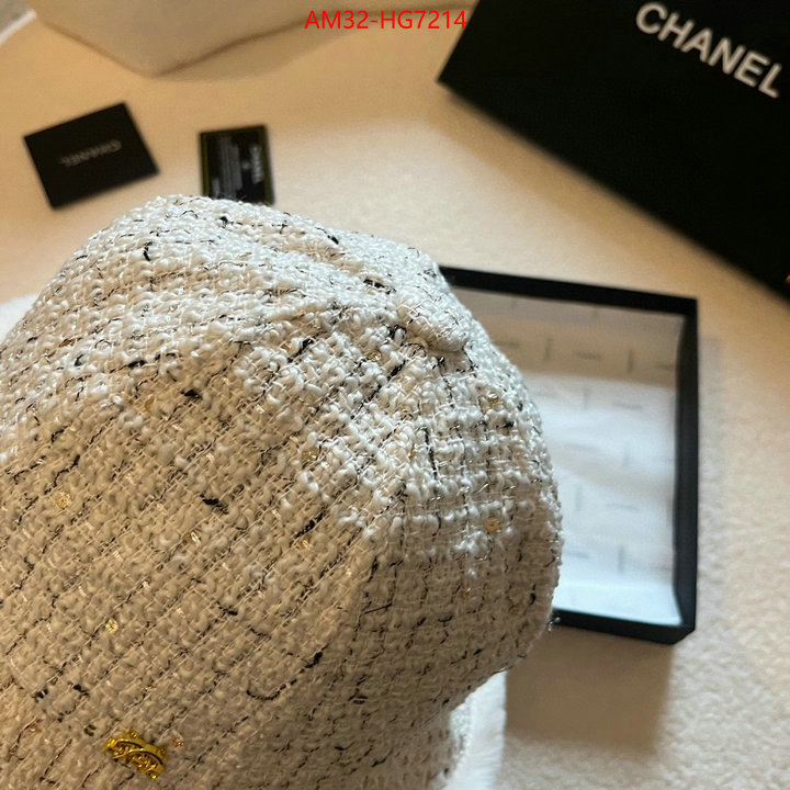 Cap (Hat)-Chanel where could you find a great quality designer ID: HG7214 $: 32USD