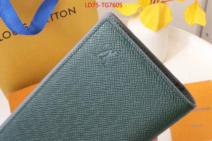 LV Bags(TOP)-Wallet best quality replica ID: TG7605 $: 75USD,