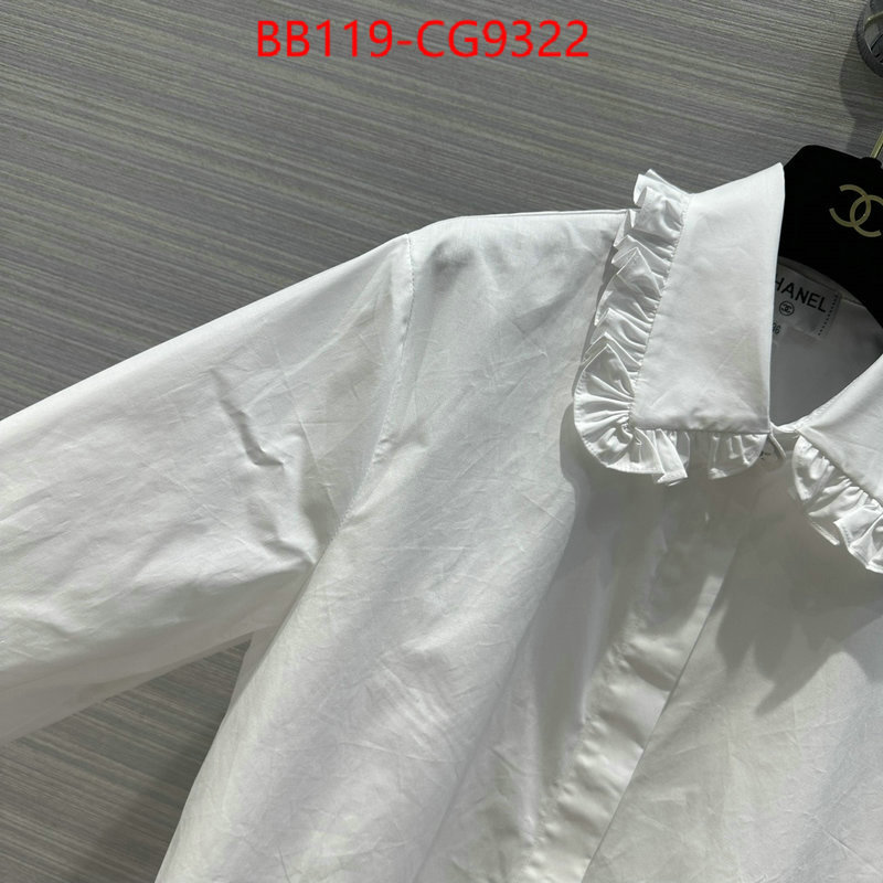 Clothing-Chanel wholesale imitation designer replicas ID: CG9322 $: 119USD